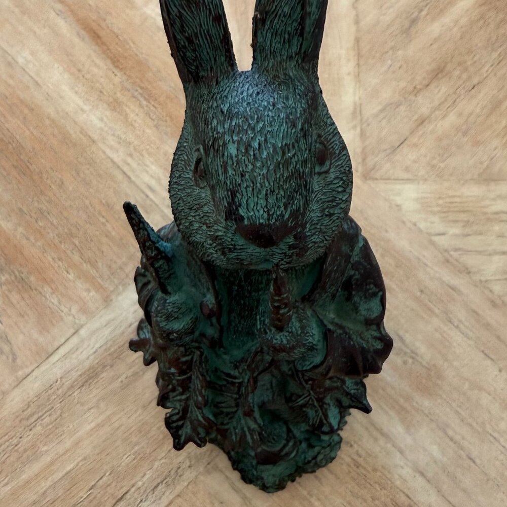 Easter Peter Rabbit with Raddish Statue